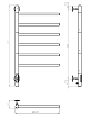 Полотенцесушитель электрический Vincea VTD-1S2CGE 43x80 таймер, графит