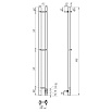 Полотенцесушитель электрический Point Деметра PN12812W П3 80x1200 диммер справа, белый