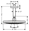 Верхний душ Hansgrohe Raindance Select S 240 2jet 26467400