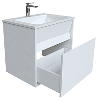 Мебель для ванной Iddis Esper 80 см подвесная с ящиками, белый