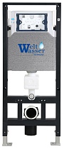 Комплект Weltwasser 10000006804 унитаз Kehlbach 004 GL-WT + инсталляция + кнопка Amberg RD-CR