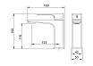 Смеситель для раковины Grossman Pragma 510.K35.03.210 черный матовый