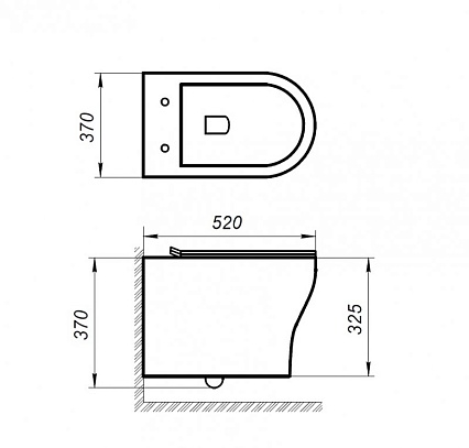 Подвесной унитаз BelBagno Acqua BB340CHR/BB2020SC/BB002-80/BB005-PR-CHROME комплект 4в1