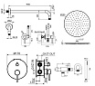 Душевой набор Plumberia IXO KITZXO18OR золото