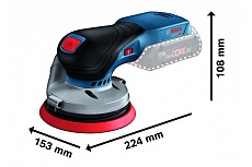 Аккумуляторная эксцентриковая шлифмашина Bosch GEX 18V-125 0601372201