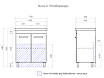Мебель для ванной Vigo Nova 70 см (под раковину Миранда) с полками