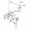 Душевой набор WasserKRAFT Dinkel A16116 хром