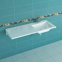 Мебель для ванной Санта Марс 130 см (рак.Лидер 130см) подвесная, белый