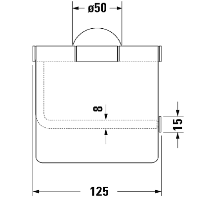 Держатель туалетной бумаги Duravit Starck T 0099404600 черный матовый