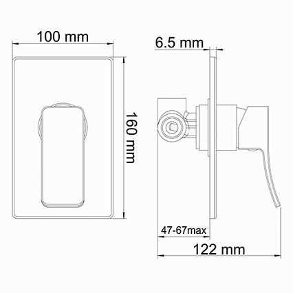 Смеситель для душа WasserKRAFT Aller 10651