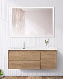 Мебель для ванной BelBagno Kraft 100 см, 2 ящика, 1 дверца, левая Rovere Nebrasca Nature