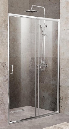 Душевая дверь BelBagno Unique 120/135x190 рифленая