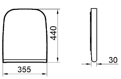 Крышка-сиденье Gural Vit Nero YM00DRP240000 с микролифтом