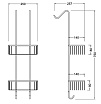 Полка Timo Nelson 150084/00 chrome