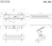 Душевой лоток Am.Pm PrimeFlow W02SC-P11-040-01SB 40 см, комб.затвор, решетка хром матовый