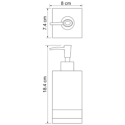 Дозатор жидкого мыла WasserKRAFT Inn K-4399