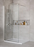 Душевая перегородка Belbagno KRAFT-L-1-110-C-Cr 110x195 прозрачная, хром