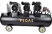 Малошумный компрессор Pegas Pneumatic PG-4200 120л, 460 л/мин, 4.2квт безмасляный 6623