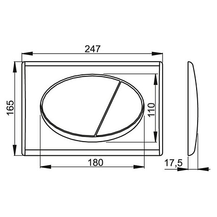 Инсталляция для унитаза AlcaPlast Sadromodul AM101/1120 с кнопкой, хром глянец