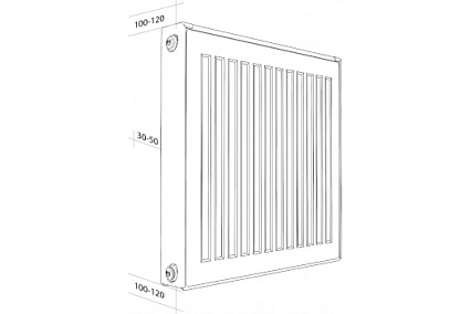 Панельный радиатор Royal Thermo COMPACT C11-500-500 RAL9016 НС-1189491