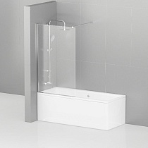 Шторка для ванны Cezares LIBERTA-V-1-80/155-C-Cr 80x155 прозрачная, профиль хром