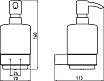 Дозатор жидкого мыла Emco Loft 0521 001 01 подвесной, хром