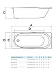 Акриловая ванна AlbaSpa Baline 150x70 белый ВПР0010000100