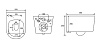 Подвесной унитаз SET Aquatek Мия INS-0000012 + AQ2004-00