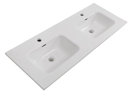 Тумба с раковиной BelBagno Kraft 120 см, 2 ящика Rovere Galifax Bianco