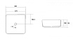 Раковина Abber Rechteck AC2211MW 38.5 см матовый белый