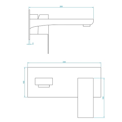 Смеситель для раковины RGW Shower Panels SP-46 хром