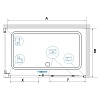 Душевой уголок RGW CL-48B (CL-14B + Z-050-1B) 110x80 черный, прозрачное 32094881-014