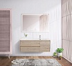 Тумба с раковиной BelBagno Kraft 100 см, 2 ящика, 1 дверца, правая Rovere Galifax Bianco