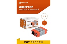 Инвертор Airline 12В-220В, 300 Вт API-200-02