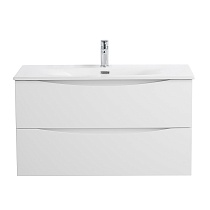 Мебель для ванной BelBagno Marino-Cer-N 90 см Bianco Lucido