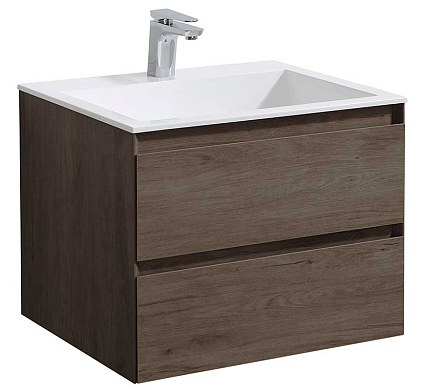 Тумба с раковиной Vincea Luka new 60 см R.Oak