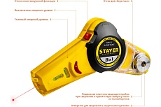 Уровень с приспособлением для сверления Stayer Drill Assistant 34987