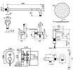 Душевой набор Plumberia IXO KITZXO15CR53 хром
