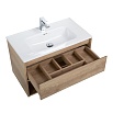 Тумба с раковиной BelBagno Kraft 90 см 1 ящик, полка Rovere Nebrasca Nature