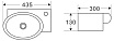 Раковина BelBagno BB1060 44 см