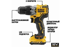 Бесщеточная дрель-шуруповерт DeWalt 12 В XR DCD701N-XJ