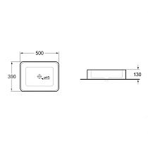 Раковина Vincea VBS-105MC 50 см капучино матовый