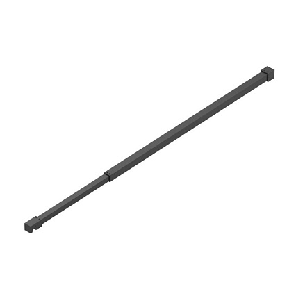 Душевая перегородка Belbagno KRAFT-L-1-110-C-NERO 110x195 прозрачная, черный