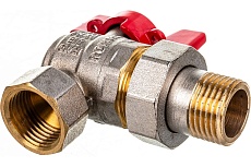 Шаровой кран угловой с американкой Rommer 1/2&quot;, ВН/НР, RBV-0006-0610215, RG008UB5BNBF2A