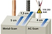 Электронный прибор для поиска электропроводов в стенах Laserliner CombiFinder Plus 080.955A