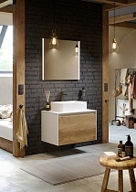 Мебель для ванной Aqwella 5 stars Mobi 60 см белый, фасад дуб балтийский