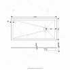 Поддон для душа RGW ST-W 80x100 каменный, комплект