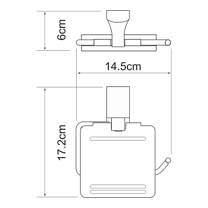 Держатель туалетной бумаги WasserKRAFT K-5025WHITE белый