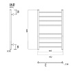 Полотенцесушитель водяной Domoterm Медея П8 400х800, хром