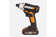 Аккумуляторный винтоверт Worx Impact 20 В, 1x2 Ач, кейс WX290.1